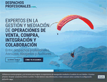 Tablet Screenshot of despachosprofesionales.com